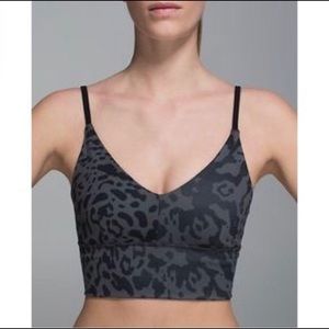 EUC Lululemon Leopard Print Solo Bra
